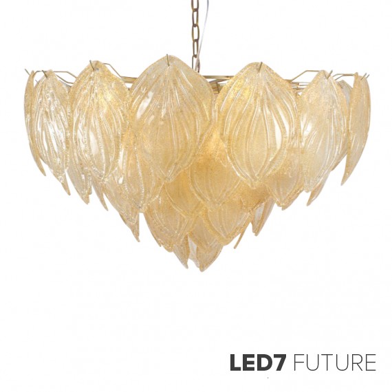 Loft Industry Modern - Glass Feathers Chandelier 2